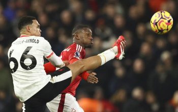 Nottingham Forest vs Liverpool 1-1: Selisih 4 Poin Peluang Gelar Masih Terbuka