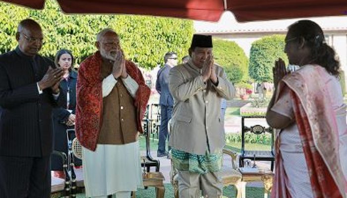 Presiden Prabowo Hadiri Resepsi Diplomatik Hari Republik India di Rashtrapati Bhavan