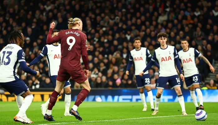 Erling Haaland Cetak Gol Tunggal di Laga Tottenham vs Man City