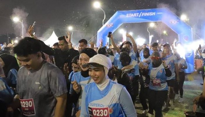 Tangerang Color Run Night 2025: 1200 Pelari Malam Meriah Sportainment Seru!