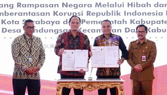 KPK Hibahkan Aset Rampasan Negara Senilai Rp15,6 Miliar ke Pemkot Surabaya dan Pemkab Malang