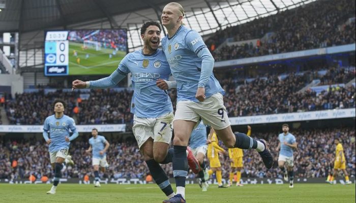 Man City vs Brighton: City Gagal Salip Chelsea untuk Posisi Liga Champions UEFA