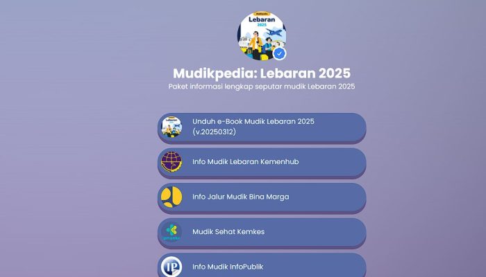 Pemudik Wajib Miliki MudikPedia, Gratis Panduan Lengkap Mudik Lebaran 2025