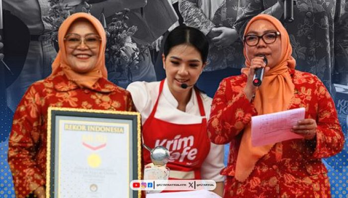 Rekor MURI Memasak Takjil Serentak oleh Perempuan DWP DKI Jakarta dan Krim Cafe