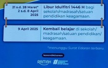 Simak Jadwal Libur Idul Fitri 1446 Hijriah dan Pembelajaran Sekolah 2025